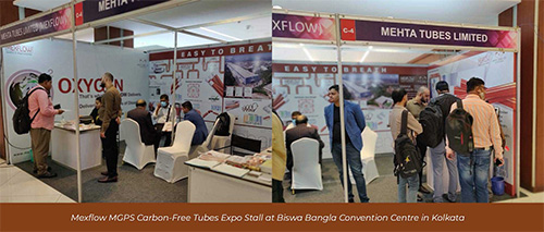 Mexflow MGPS Carbon-Free Tubes Display at Medical Expo India Event Happened in Kolkata