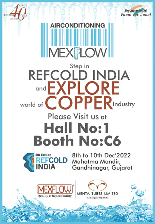 Refcold India 2022: Mexflow Airconditioning Products to be displayed in the event