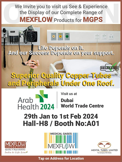 See & Experience MGPS products of Mexflow at Arab Health 2024